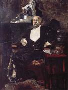 Mikhail Vrubel The portrait of Mamontoff oil on canvas